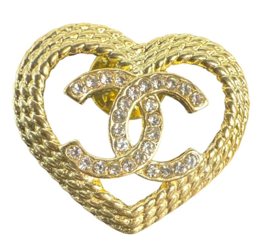 CC CZ Heart Pin