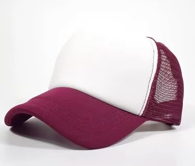 Trucker Hats - Maroon white