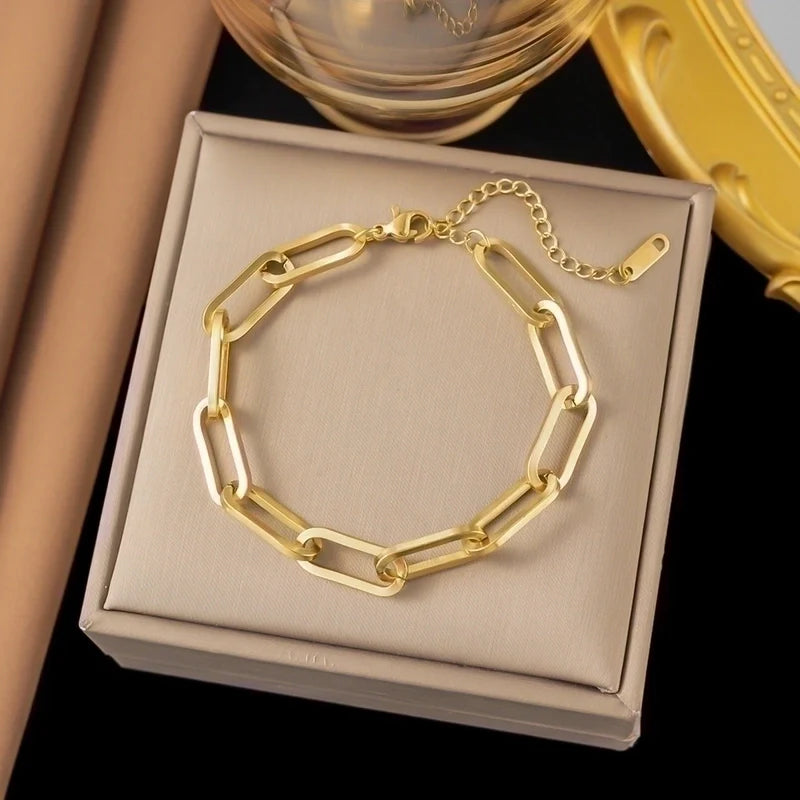 Paperclip Loop Chain Bracelet - Waterproof