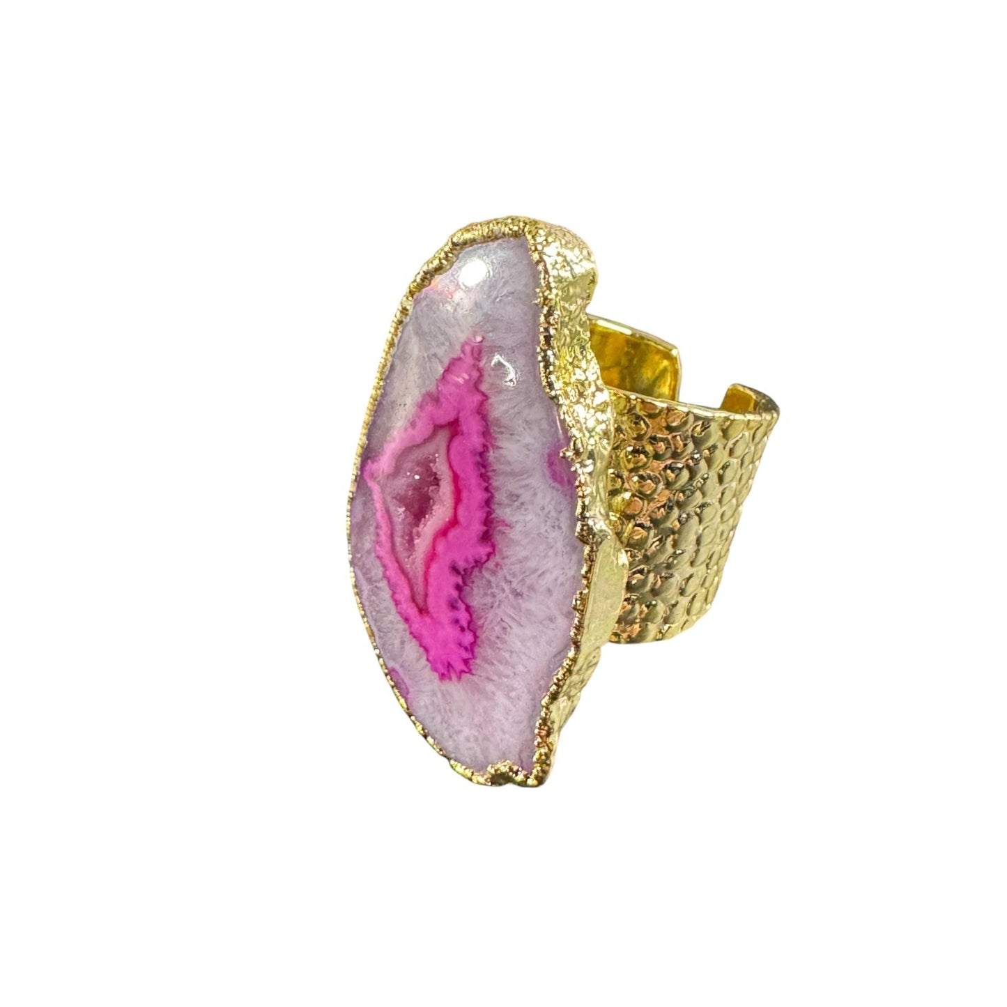 Pink Geo Adjustable Ring