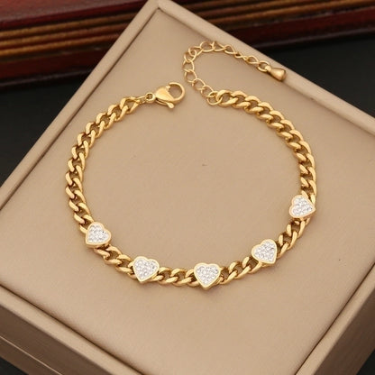 Heart Shape and Chain Necklace - Waterproof