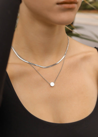 Mini Circle Necklace - Waterproof