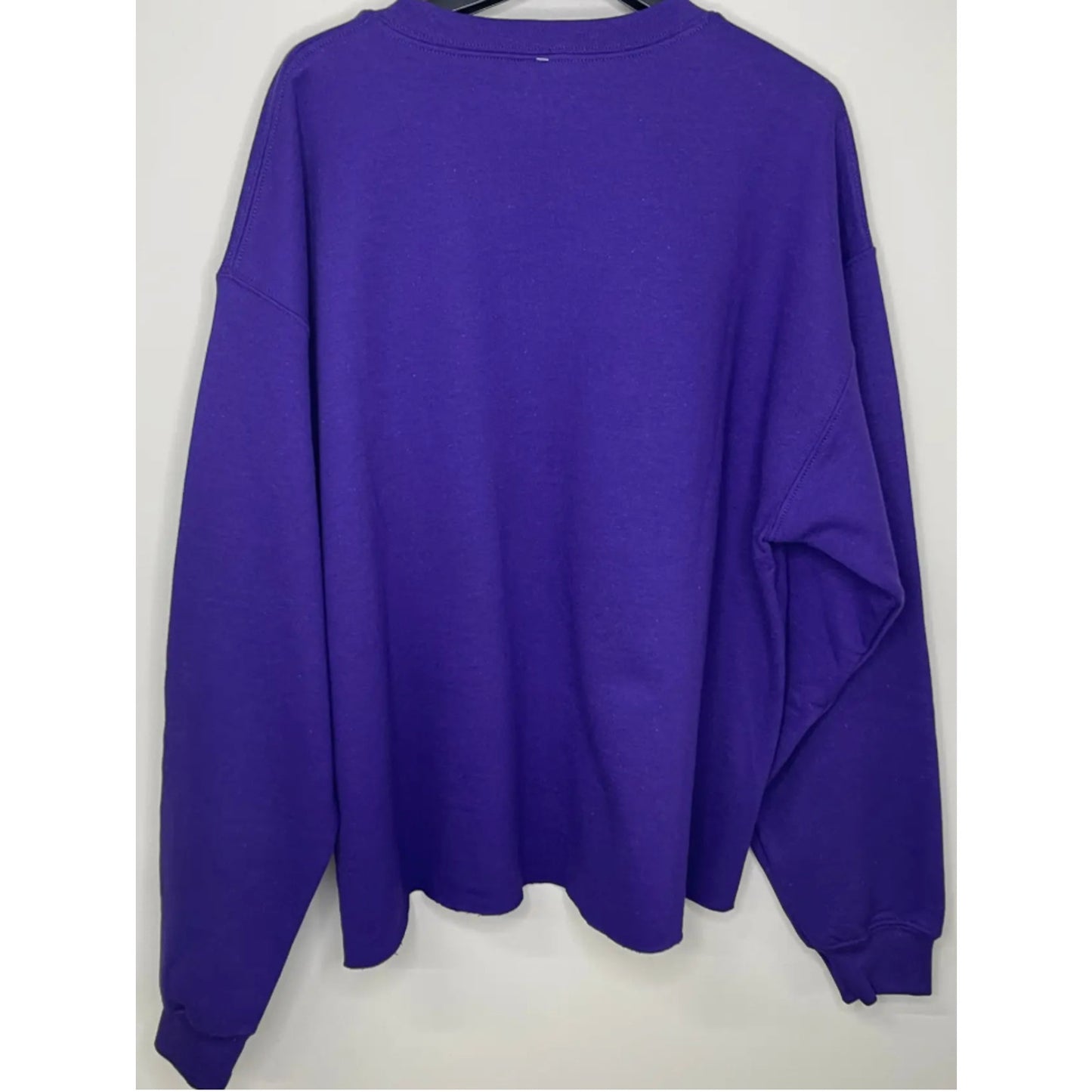 Sweatshirt, Crewneck Purple, Tiger Face - XSmall