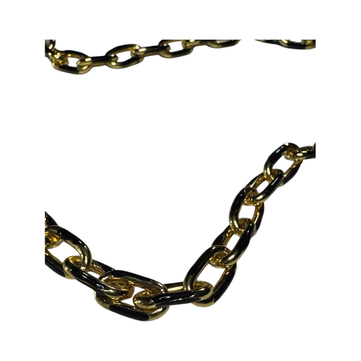 Black Gold Enamel Chain