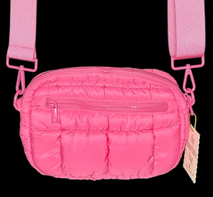 Puff Crossbody Bag - Pink