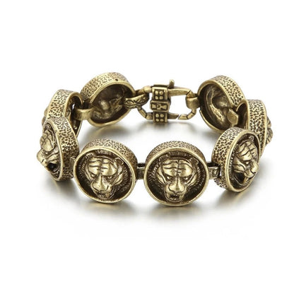 Vintage Style Tiger Head Bracelet