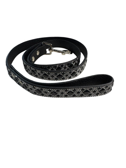 DIAMONDS IN THE RUFF DOG LEASH BLACK AND PINK