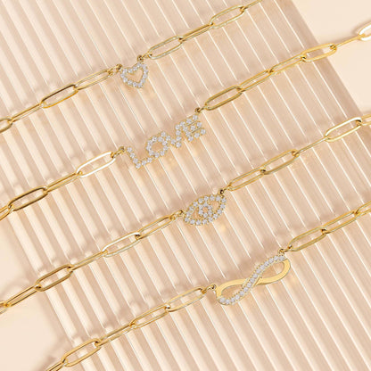 "Heart" Paperclip Necklace - Waterproof