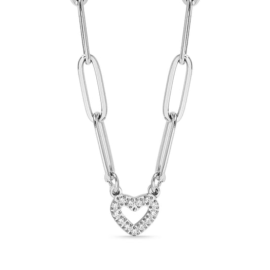"Heart" Paperclip Necklace - Waterproof