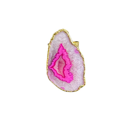 Pink Geo Adjustable Ring