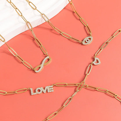 "Heart" Paperclip Necklace - Waterproof