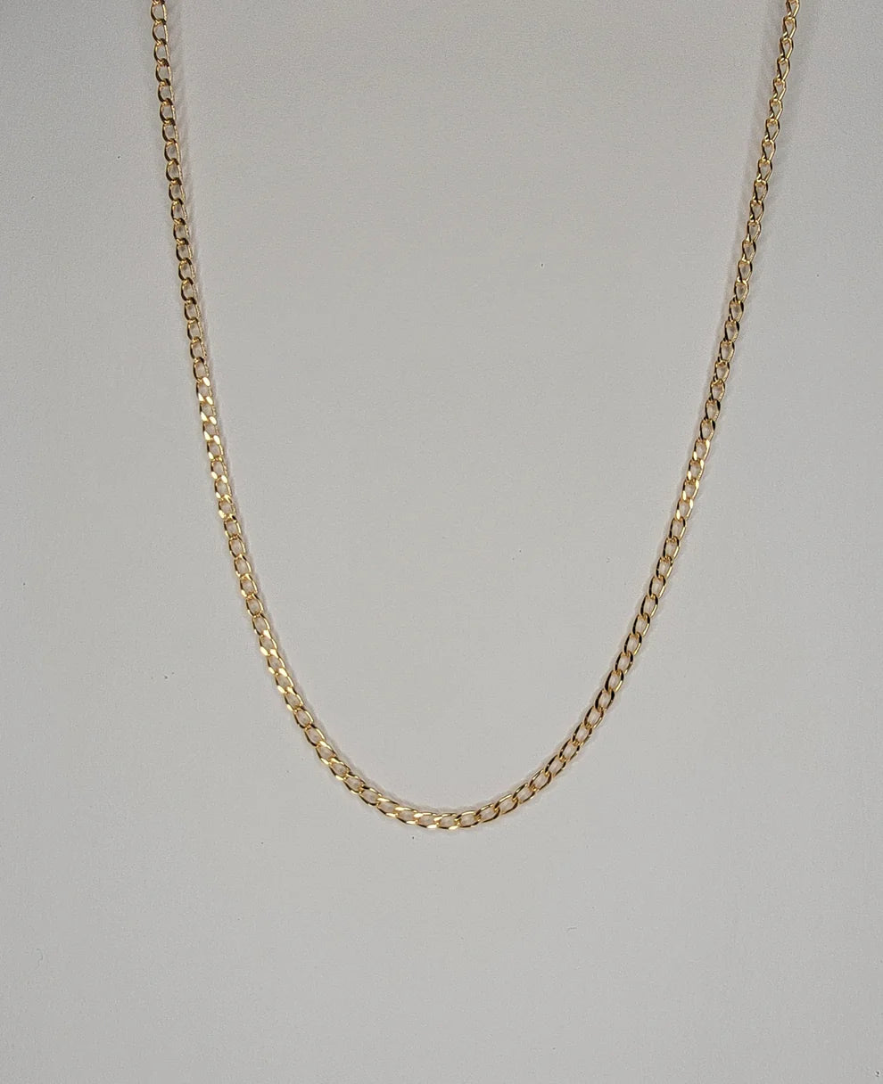 Mini Chain Link 14k Gold Plated Necklace
