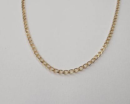 Mini Chain Link 14k Gold Plated Necklace