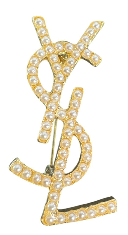 Pearl Letter Pin