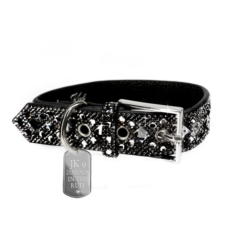 DIAMONDS IN THE RUFF DOG COLLAR SMALL