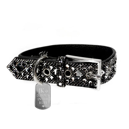 DIAMONDS IN THE RUFF DOG COLLAR SMALL