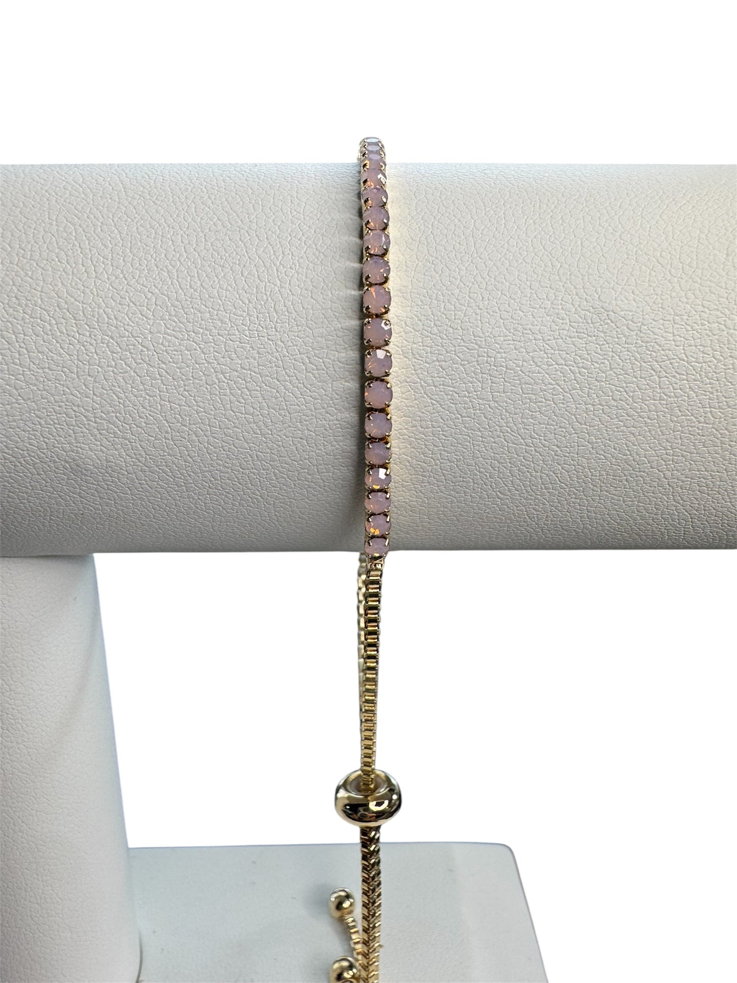 Opal Rhinestone 14k Gold Plated Necklace