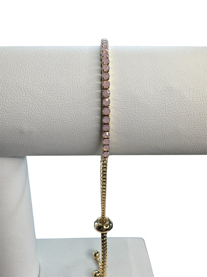 Opal Rhinestone 14k Gold Plated Necklace