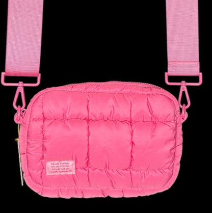 Puff Crossbody Bag - Pink
