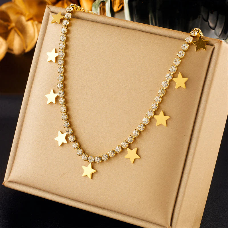 QZ and Star Necklace