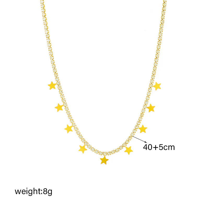 QZ and Star Necklace