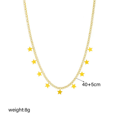 QZ and Star Necklace
