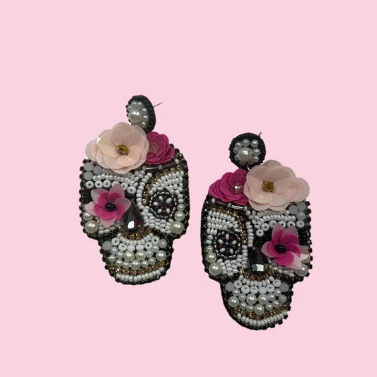 Skull Pink Earrings