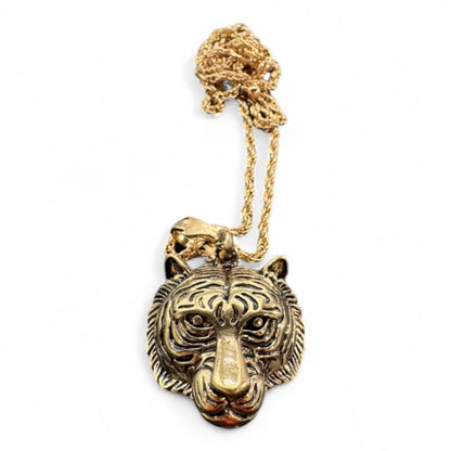 Tiger Head Chain Necklace