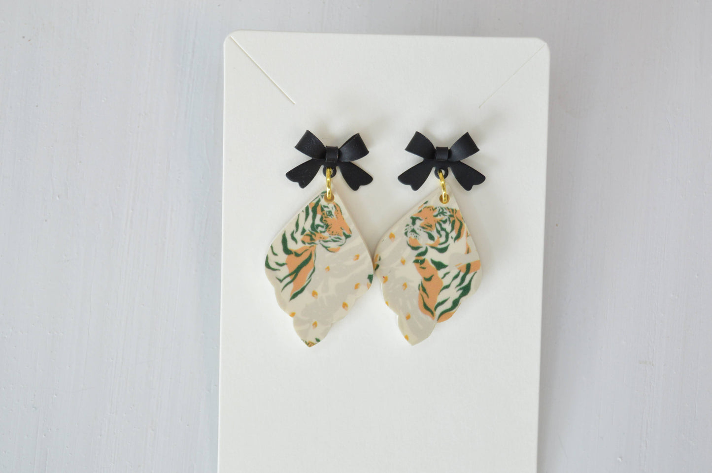 Tiger Dangle Earrings