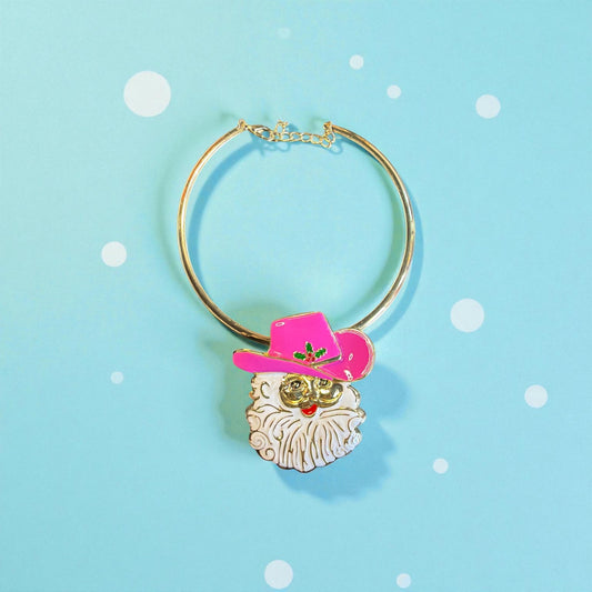 Cowboy Santa Necklace