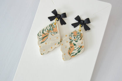 Tiger Dangle Earrings
