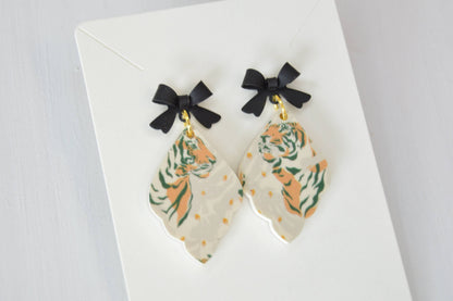 Tiger Dangle Earrings