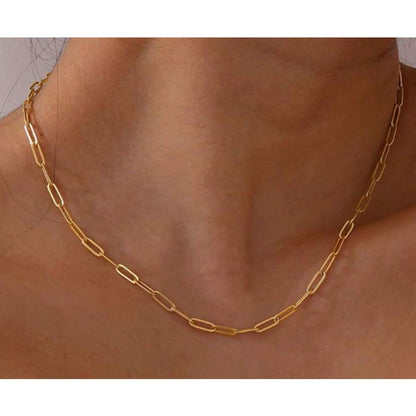 Paperclip Matching Necklace and Bracelet Set