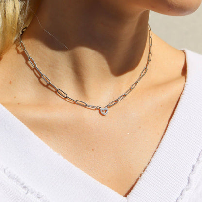 "Heart" Paperclip Bracelet - Waterproof